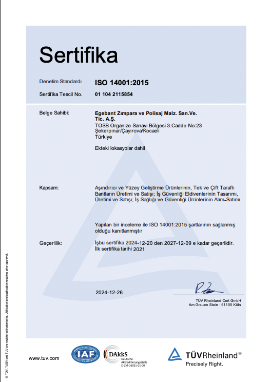 ISO 14001 Sertifikası